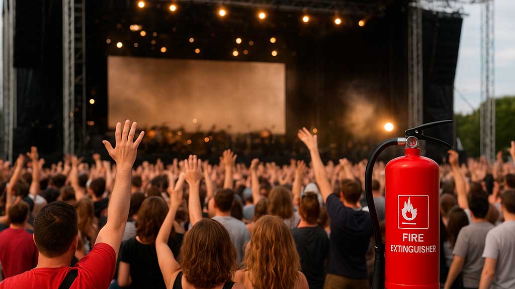 Protección contra incendios en eventos multitudinarios
